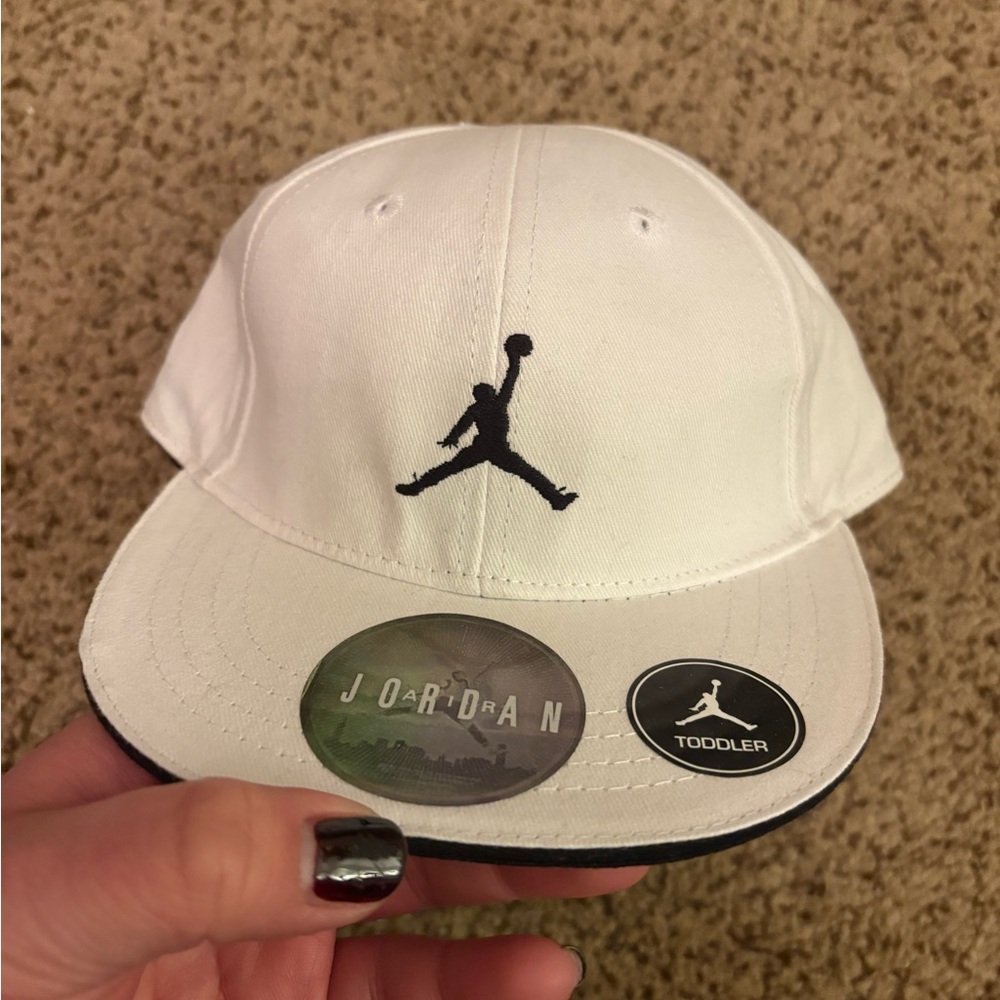White Toddler jordan cap hat